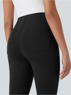 NWT Halara Flex™ High Waisted Pocket Tapered Cropped Work Pants in Black Size XL thumbnail 6