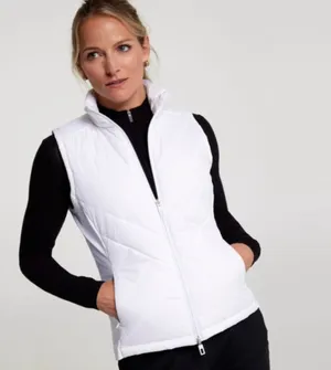Calia by Carrie Women's Fall Lightweight Vest in Pure White size L NWT thumbnail 1