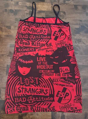 Dolls Kill x Emily the Strange Age of Strange Mini Dress L NWOT thumbnail 10