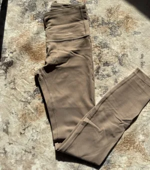 lululemon athletica Ribbed High-Rise Leggings in Taupe thumbnail 8