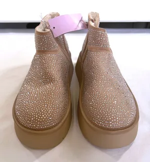 Wild Fable Rhinestone Platform Ankle Boots Tan Crystal‎ Memory Foam Womens 9 NEW thumbnail 1