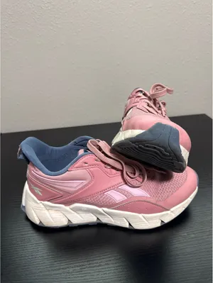 Reebok Pink and Blue Athletic Sneakers thumbnail 4