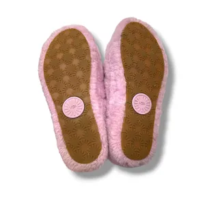 UGG Fluff Yeah Slide‎ Slippers Womens 8 Pink Sheepskin Fur Logo Strap Sandals thumbnail 12