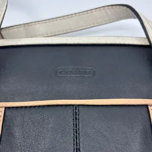 Coach Black and Tan Tote Bag thumbnail 4