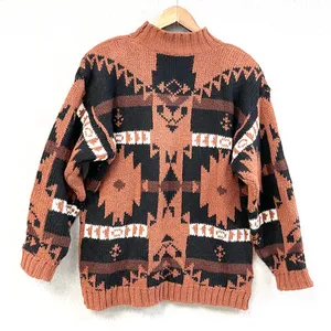VTG Jay Jacobs Chunky Sweater‎ Womens Large Aztec Southwestern Retro 80s 90s thumbnail 2