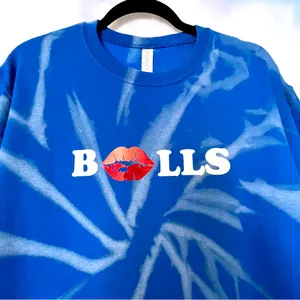 Buffalo bills bleached sweatshirt Blue thumbnail 6