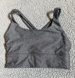 lululemon athletica Heathered Gray Sports Bra size 4 thumbnail 1