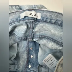 Kancan Women Jeans Size‎ 24 Acid Blue Distressed High Rise 90s Boyfriend Denim thumbnail 9