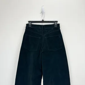 Madewell Superwide Leg Pants Corduroy Black High Rise Stretch Cotton US 25 NWT thumbnail 13