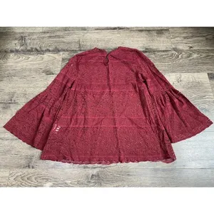 Womens‎ Coco + Jaimeson Bell Sleeve Lace Blouse Size M thumbnail 3