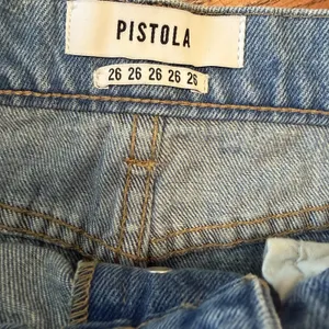 NWT Pistola 26 Button Denim Jean Blue Mini Skirt Distressed Y2K Vibe Cali Preppy thumbnail 8