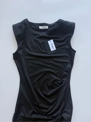 NWT 4th + Reckless Verity Dress - Sleeveless Thigh Split Maxi Dress Black Size M thumbnail 6