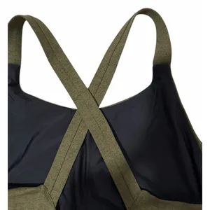 NOBULL Crossback Athletic Training Sports Bra Olive Green Women's Size XL‎ thumbnail 4