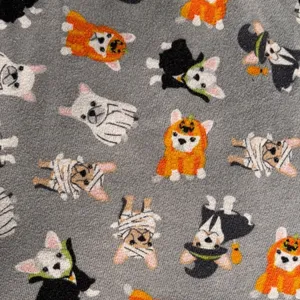 Rene Rofe Halloween Frenchie Dog Print Pajama Pants Gray XL Spooky Season Lounge thumbnail 6