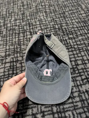 '47 Twins MLB Boston Red Sox Gray Adjustable Baseball Cap Pink thumbnail 2