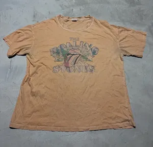 American Eagle Outfitters AE Band tee Peach Rolling Stones Graphic Tee medium thumbnail 1