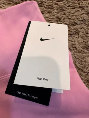 Nike Shorts Pink High Waisted Bike XS NWT Dri-FIT Athletic Workout Yoga thumbnail 3