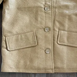 Urban Outfitters Sydney Oversized Dad Jacket Gold Tan 90s Phoebe Buffay Small thumbnail 5