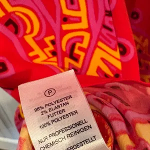 House Of Harlow Pink Banana Print Beaded Spaghetti Strap‎ Midi Dress Size Medium thumbnail 9