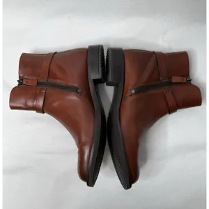 Ecco Sartorelle 25 Mid Ankle Boot Cognac Brown Leather Women Sz 40/9-9.5 Comfort thumbnail 3