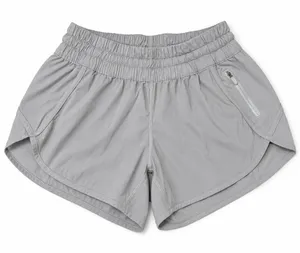 Lululemon Tracker Short V 4" Running Shorts Size 6 in Light Gray thumbnail 1
