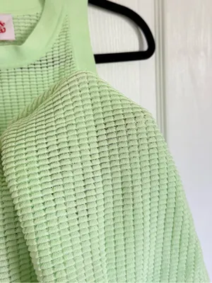 Solid & Striped Carson Coverup in Pistachio Green thumbnail 8