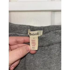 Madewell Gray Waffle Knit Pull On Pajama PJ Pants S Lounge Comfy thumbnail 3