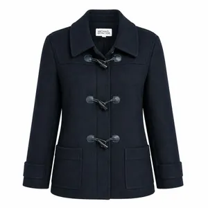 Michael Kors black wool  toggle/Zipper  jacket Sz 14 thumbnail 1