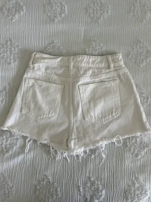 SheIn White Denim Shorts thumbnail 2