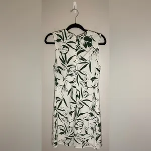 Abercrombie & Fitch Twist-Front Floral Mini Dress, White/Green, Size M, NWT thumbnail 5
