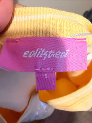 NWT Edikted oversized logo Crewneck sweatshirt size small thumbnail 8