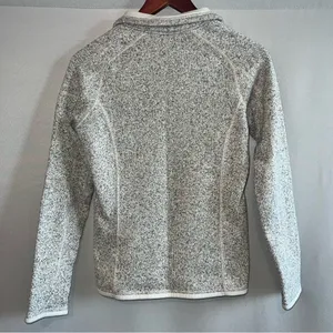 Patagonia Women’s Better Sweater 1/4 Zip Pullover - Small - Birch White thumbnail 2