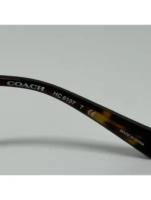 Coach HC6107 Dark Tortoise Cat Eye Eyeglasses Frames with Case thumbnail 6