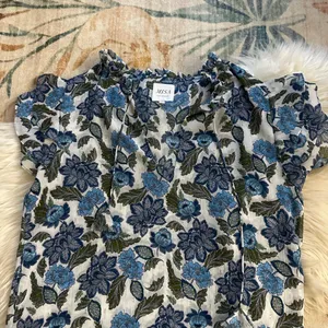 MISA Maria Floral Top In Flora Azulia thumbnail 3