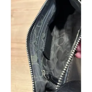 Coach Black Leather Small Soho Baguette Bag‎ Silver Hardware 9541 thumbnail 12