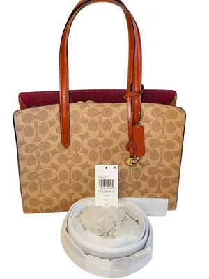 Coach Carter Carryall Bag 28 in Signature Canvas thumbnail 8