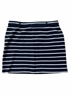 Boden Navy and White Striped Women's Skirt thumbnail 2