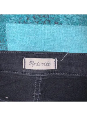 Madewell Woman’s Size 28 High Rise Shorts Black Denim Summer Cutoff Shorts thumbnail 4