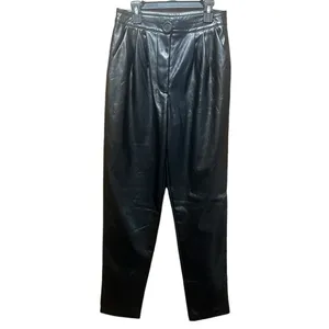 Princess Polly Love Club Black Faux Vegan Leather Straight Pants‎ Size 4 thumbnail 4