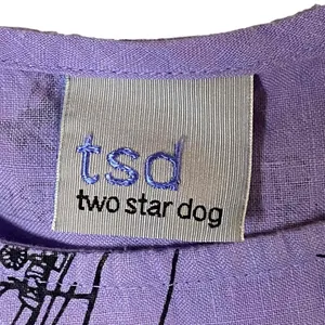 Two Star Dog Womens Purple Patchwork Fair‎ Trade Tunic Tank Top Shirt Size XS thumbnail 2