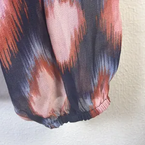 Chico's shirt womens 1 US 8 ikat sheer medium victorian cottagecore career thumbnail 4