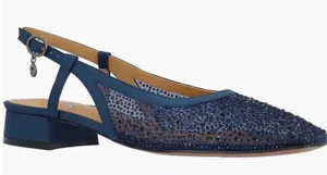 NWOB J. Renee Women’s Navy Slingback Low Heel Pumps Size 8.5 thumbnail 1