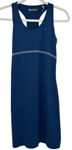 Alp-n-Rock Womens Blue Racerback Mini Athletic Dress Sz 1 XS Lightweight Travel‎ thumbnail 1