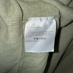 Lululemon Cardigan Women‎ M/L Sage Green Cashmere Blend Draped Open Front thumbnail 2