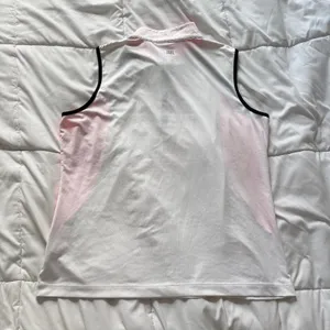 Tail White Label Polo Top T Shirt Womens XL Golf Pink White‎ Tennis Quiet Luxury thumbnail 6