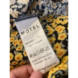 MOTEL Mala Mini Babydoll Slip Dress Ditsy Floral Milkmaid Size Small S Yellow thumbnail 6