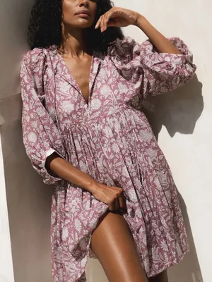 Daughters of India Kyra Floral Mini Dress thumbnail 3