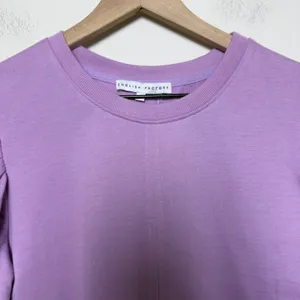 English Factory Women Cotton Mini Dress Medium Purple Preppy Old Money Classic‎ thumbnail 3