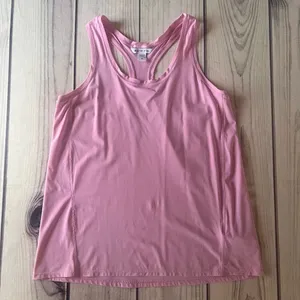 Athleta Pink Scoop Neck Racerback Tank Top thumbnail 2