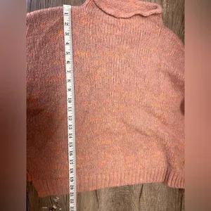 MADEWELL Funnel Neck Sweater In Pink-multi size small‎ thumbnail 8